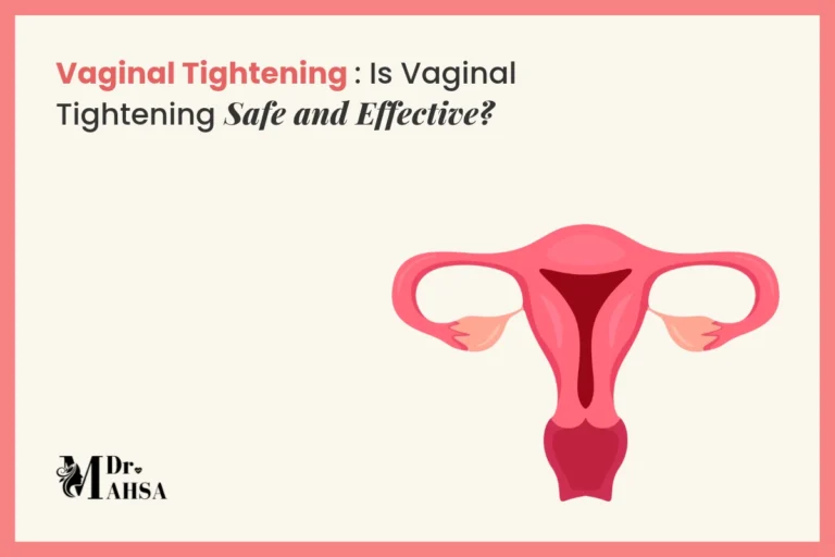 Illustration of the female reproductive system for a guide to vaginal tightening safety and effectiveness